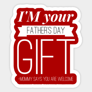 Funny Father's day T-shirt Sticker